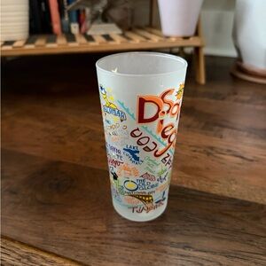 NWT! Catstudio - San Diego Frosted-Themed Drinking Glass!
